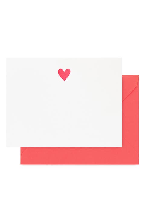 Neon Heart Note Card 
Envelope Set