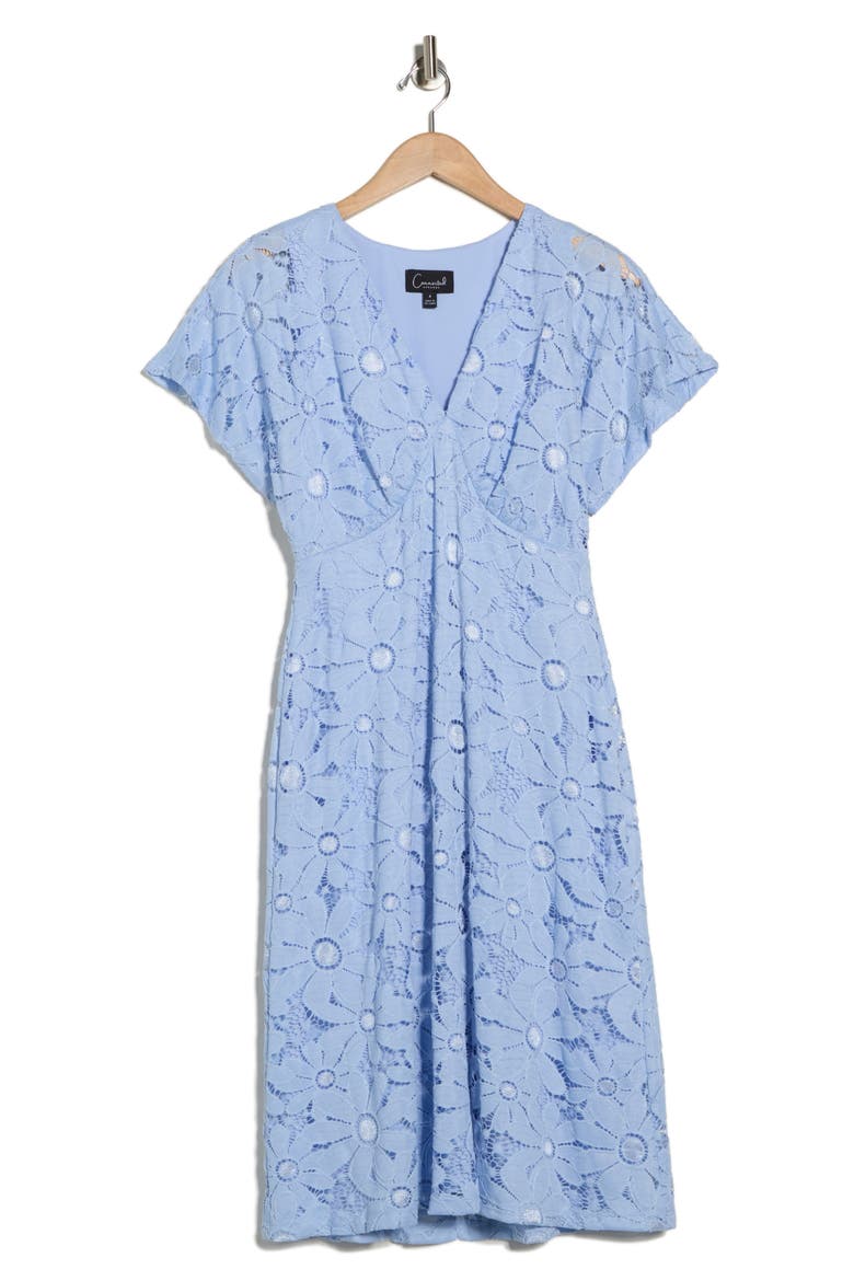 Daisy Lace Dress, Alternate, color, DUSTY PERIWINKLE