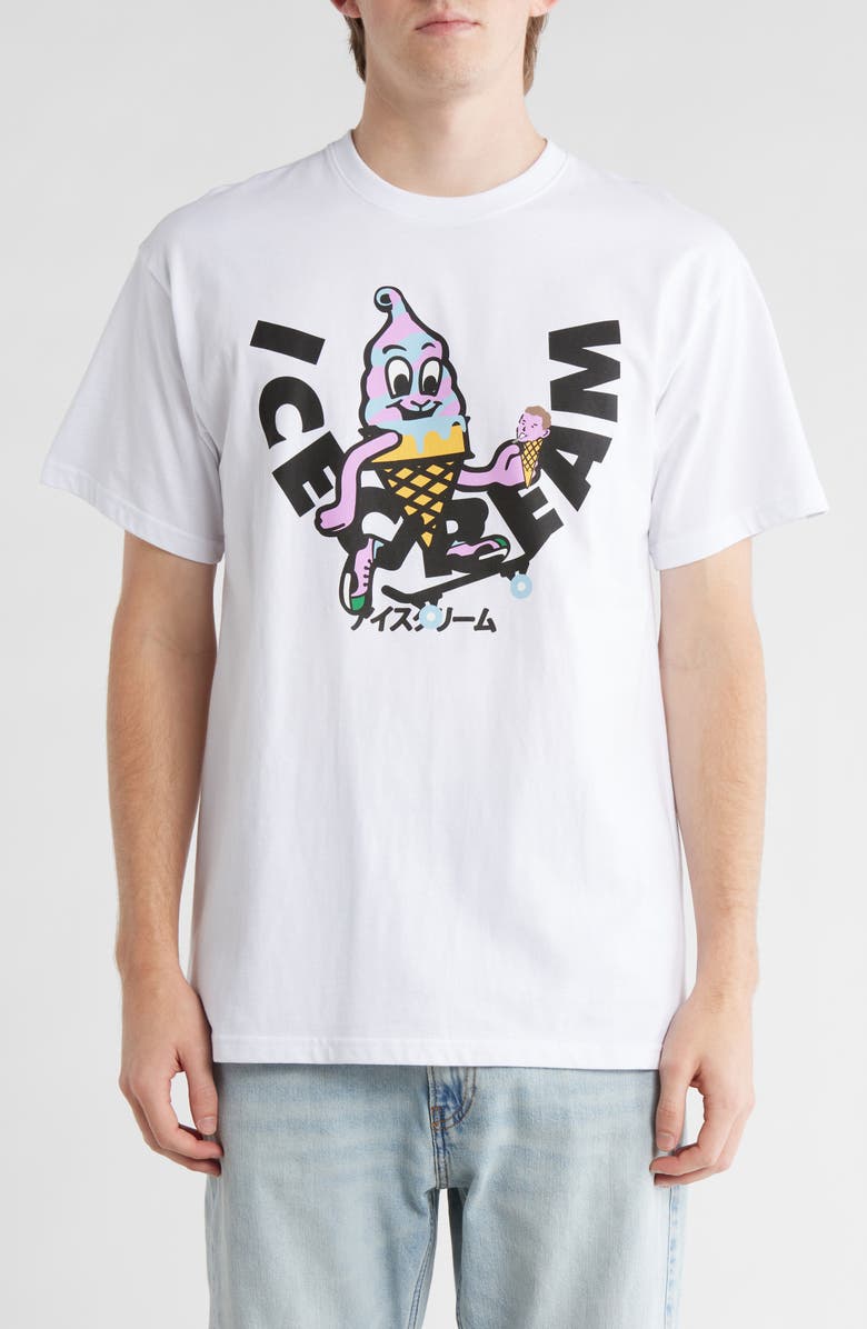 ICECREAM Skate Cone Graphic T-Shirt, Main, color, White
