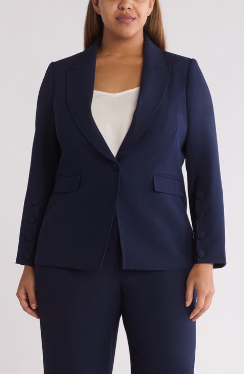 One-Button Blazer (Plus)