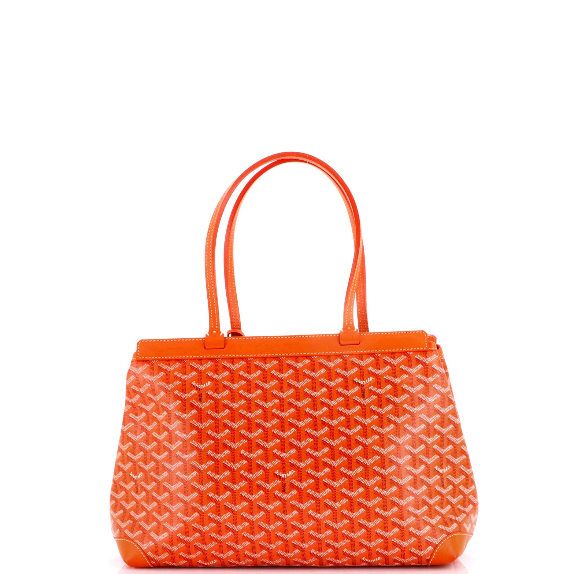 Pre-Owned Goyard Bellechasse Bag Coated Canvas PM, Alternate, color, Orange