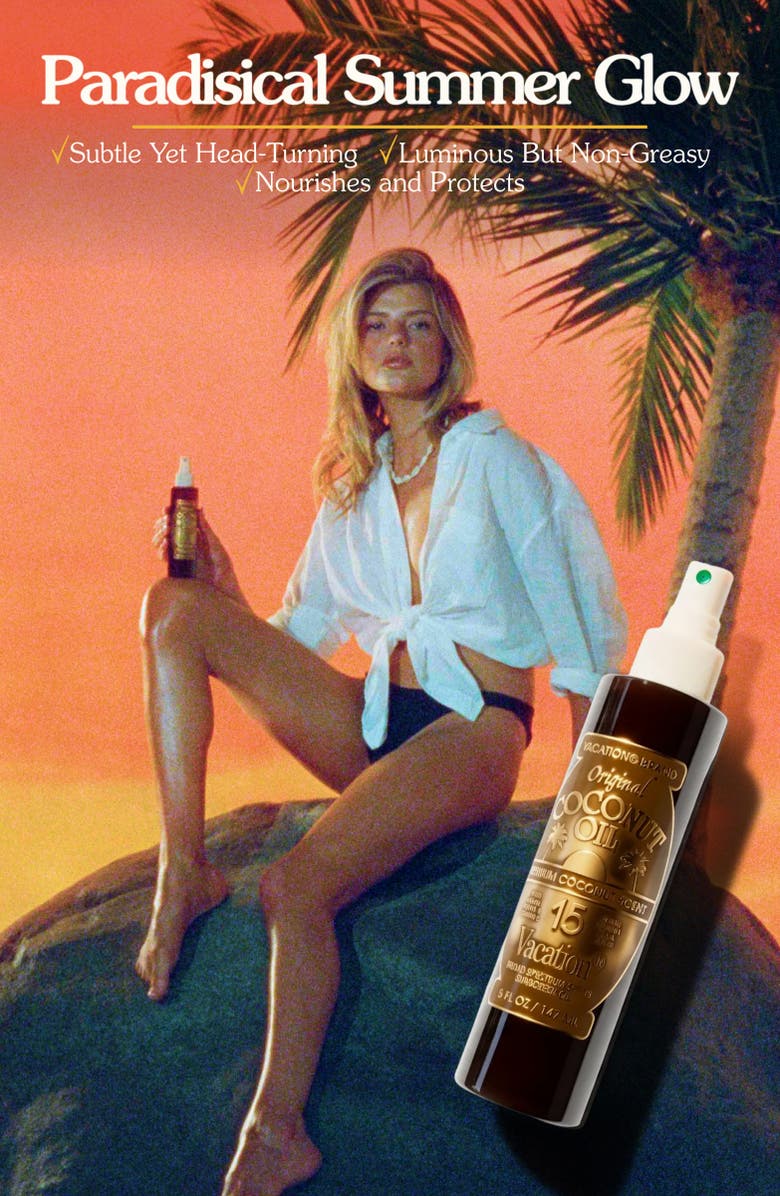 Vacation Original Coconut Oil Spray Sunscreen SPF 15, Alternate, color, 