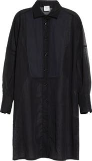 Eleventy Long Tuxedo Shirt with Plastron