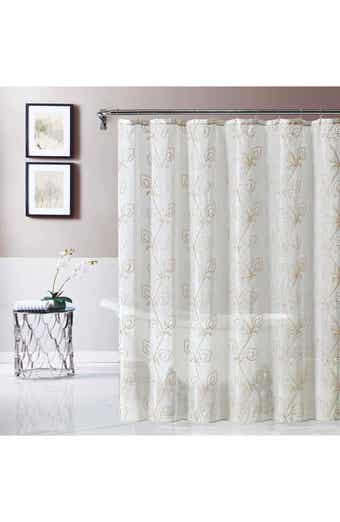 DAINTY HOME Stella Embroidered Shower Curtain