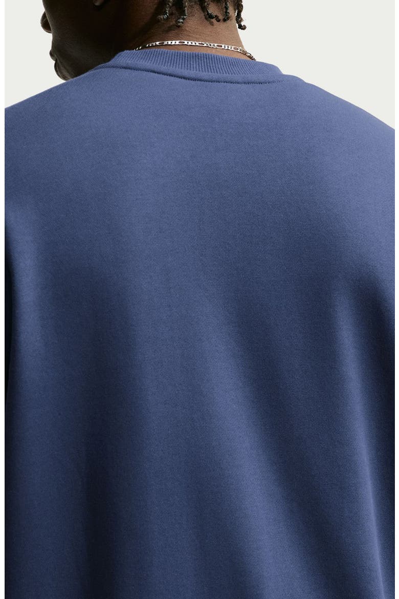 Solo Swoosh Fleece Sweatshirt, Alternate, color, MIDNIGHT NAVY/ OBSIDIAN
