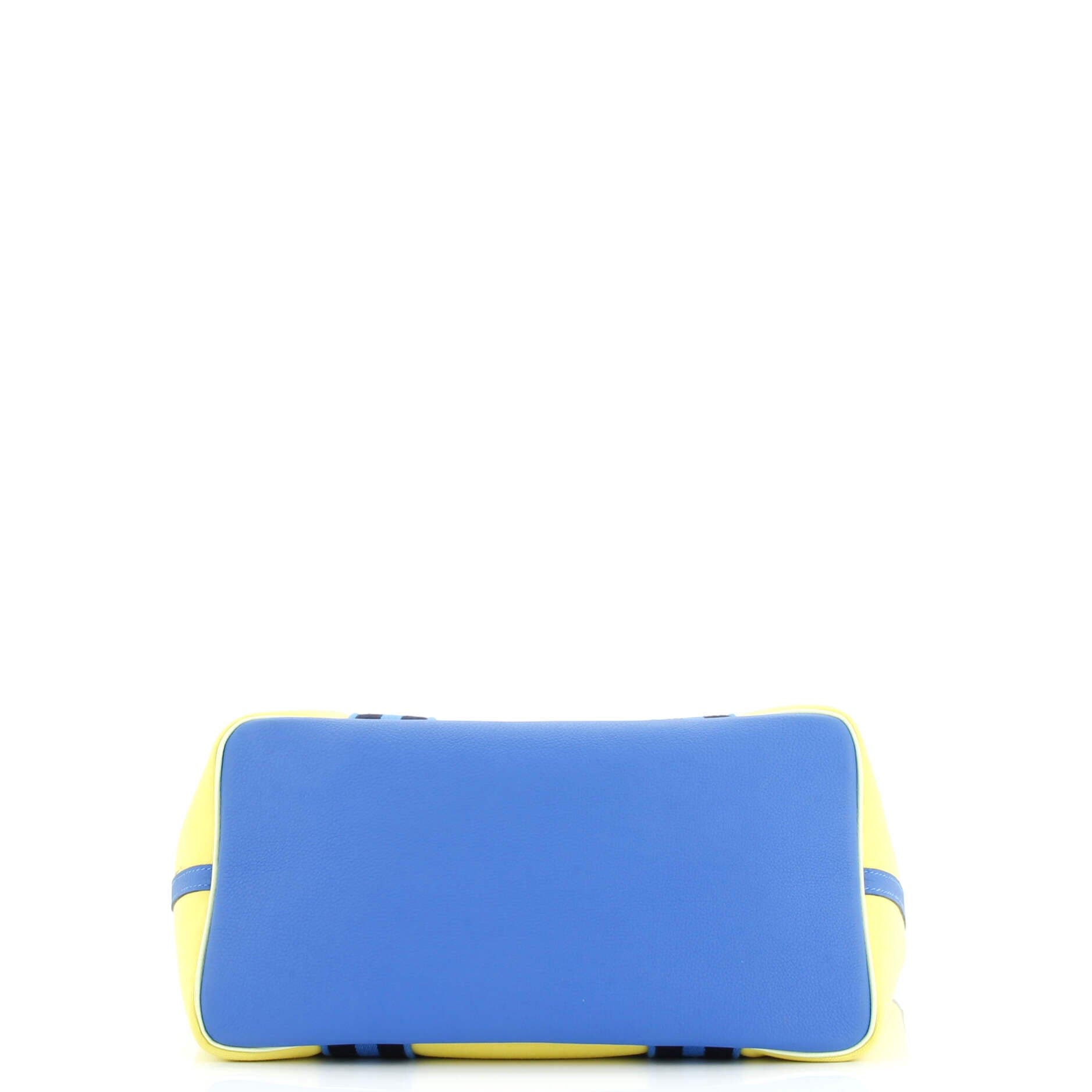 Pre-Owned Hermes Pursangle Tote Canvas with Leather, Alternate, color, Lime