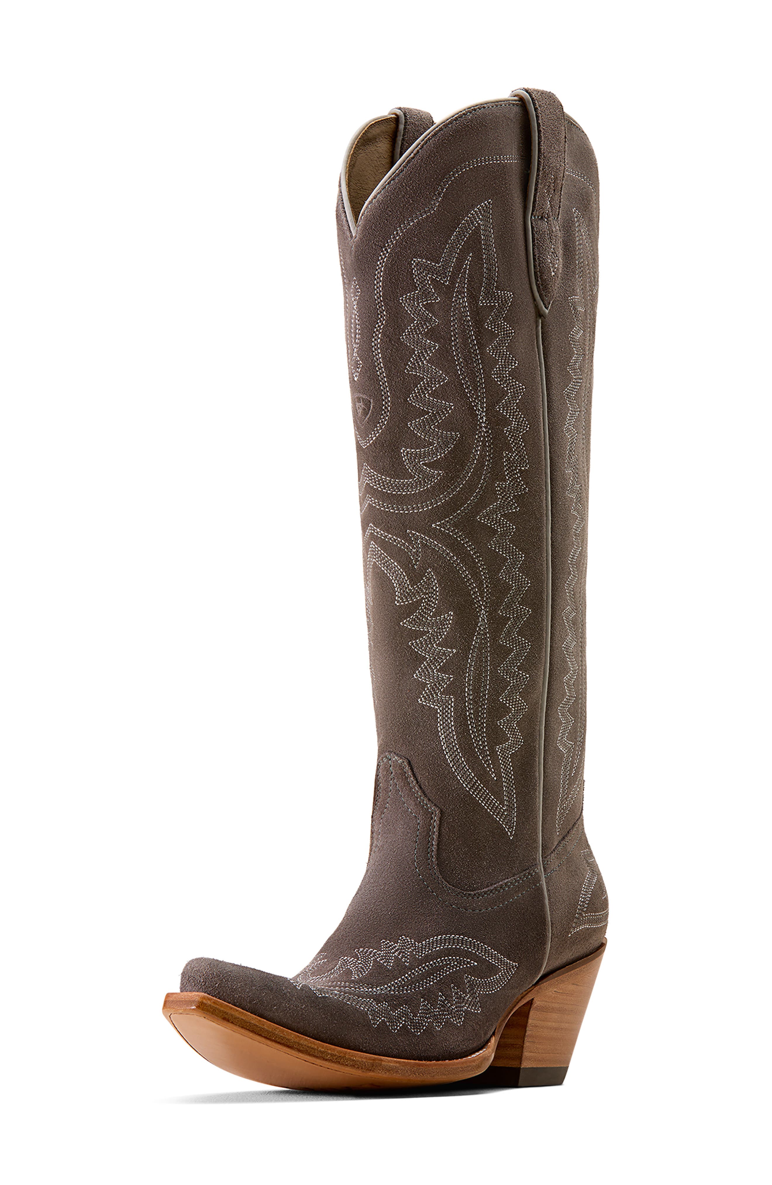 Casanova Star X Toe Western Boot, Alternate, color, ASH BROWN