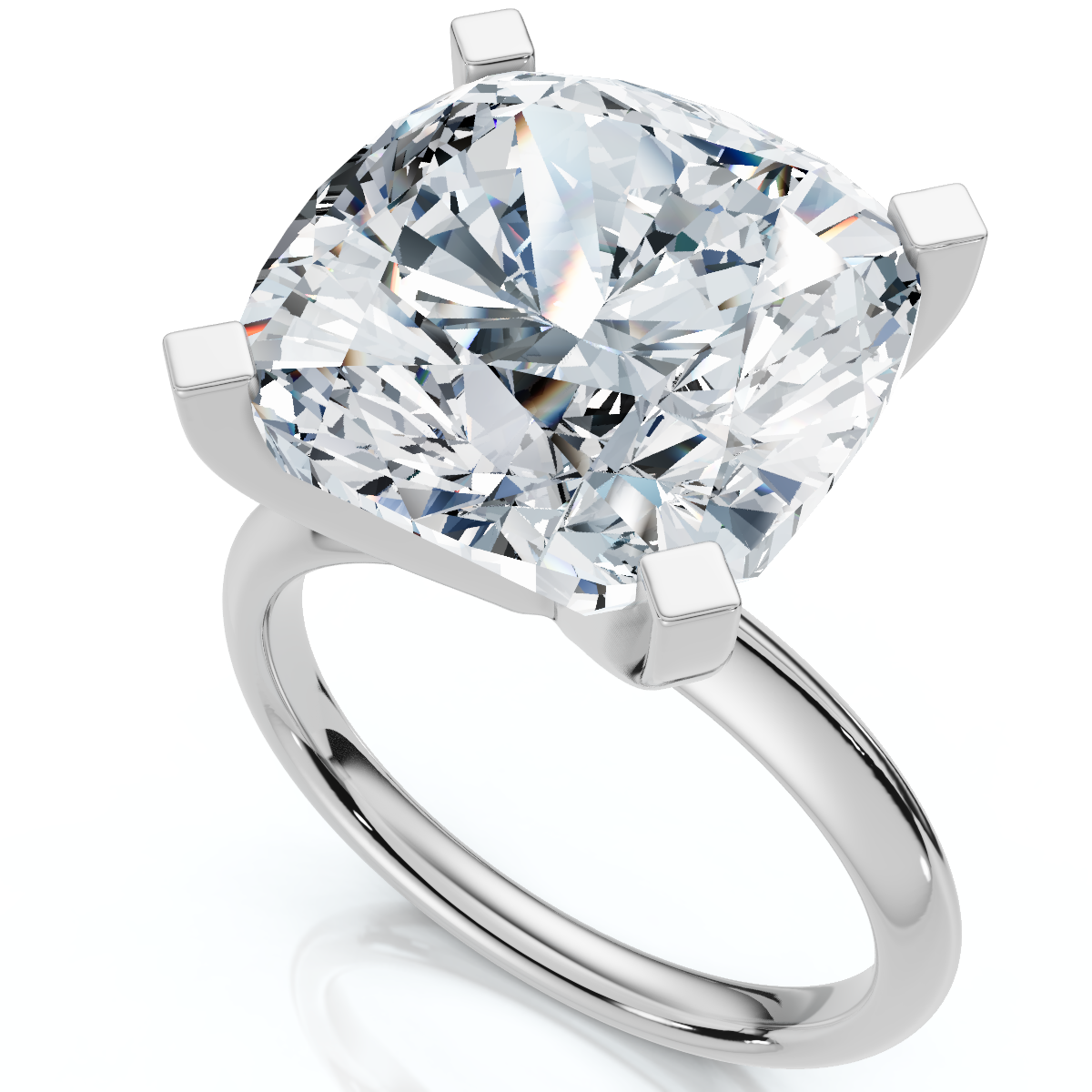 Женские аксессуары Bliss Diamond Certified 7Ct Cushion Diamond Engagement Ring 14k Gold Lab Grown — фото 2