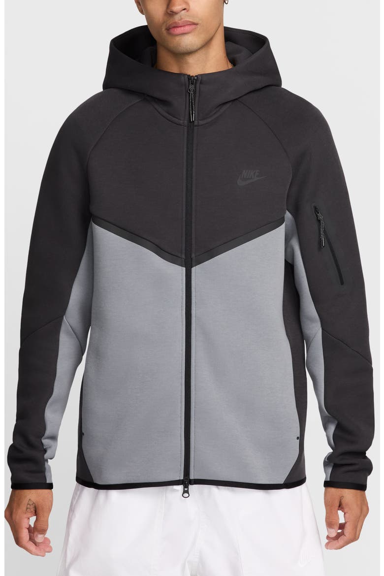 Tech Windrunner Zip Hoodie, Main, color, ANTHRACITE/ COOL GREY/ BLACK