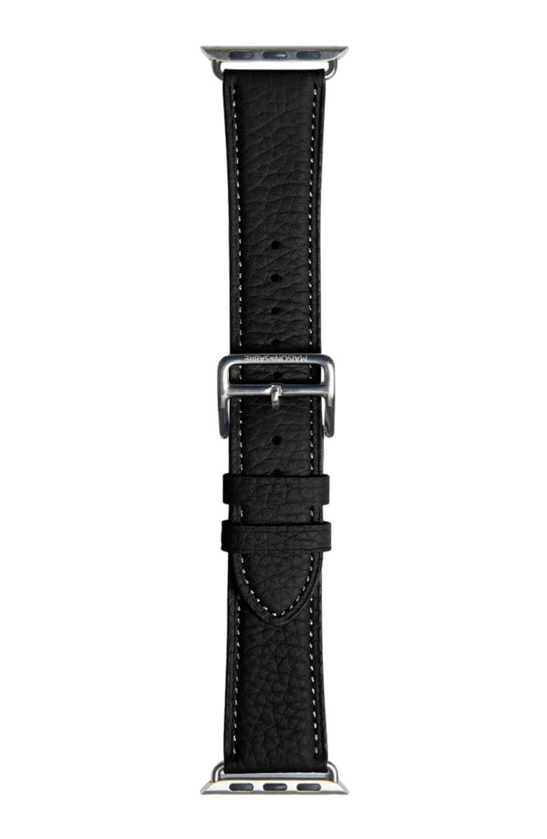 MAISON de SABRÉ Apple Watch Band, Alternate, color, Black Caviar