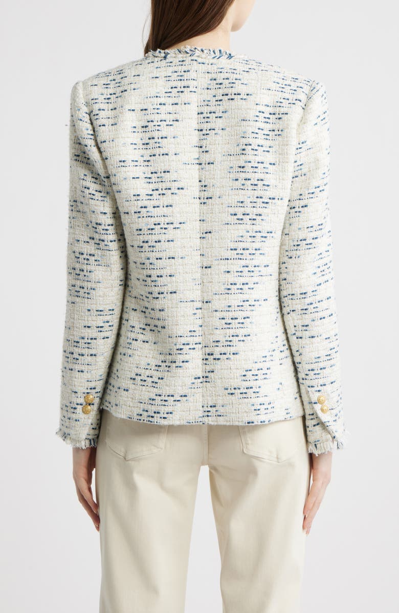 KOBI HALPERIN Sapphire Tweed Jacket, Alternate, color, Blue Multi