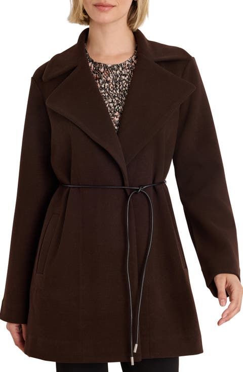 Knit Twill Wrap Jacket