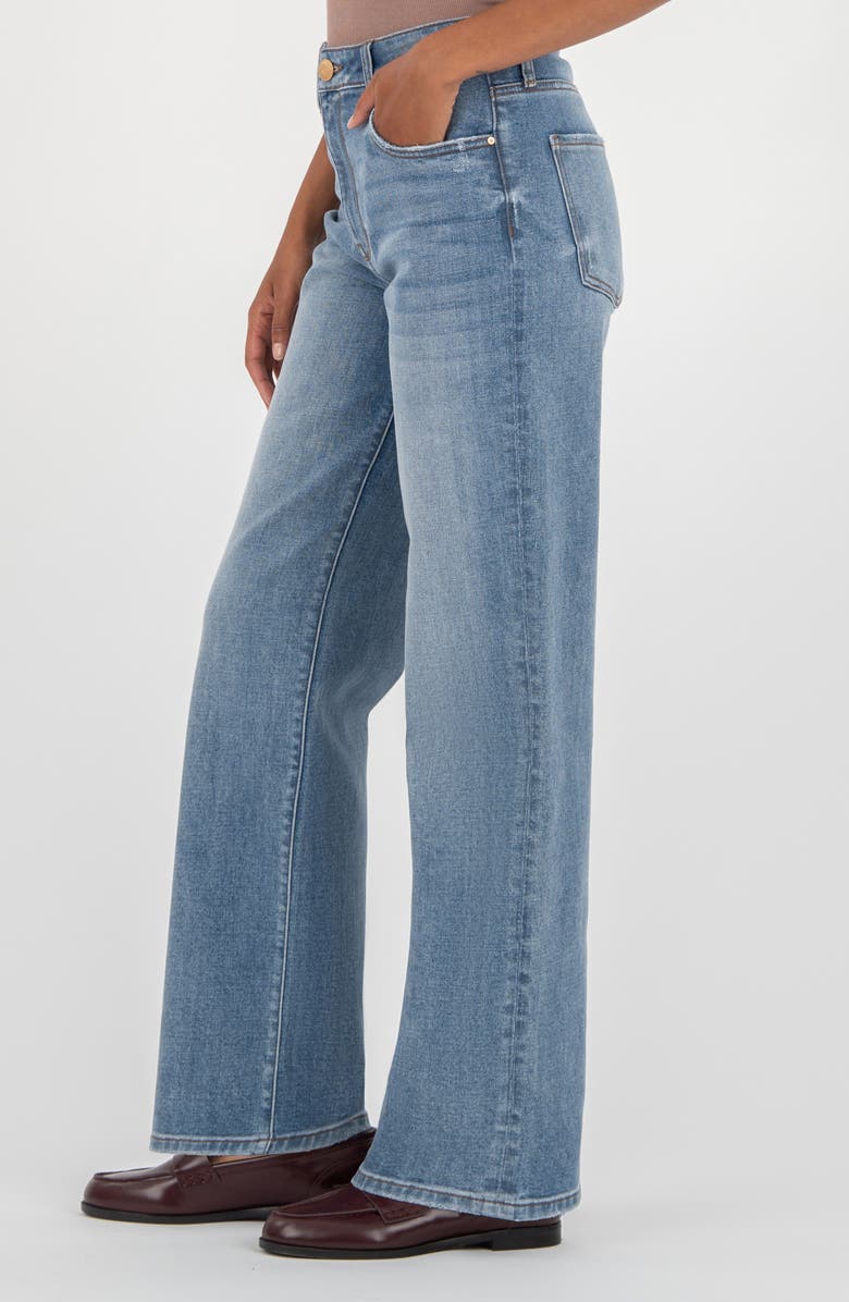 KUT from the Kloth Siena High Waist Wide Leg Jeans, Alternate, color, Resiliently