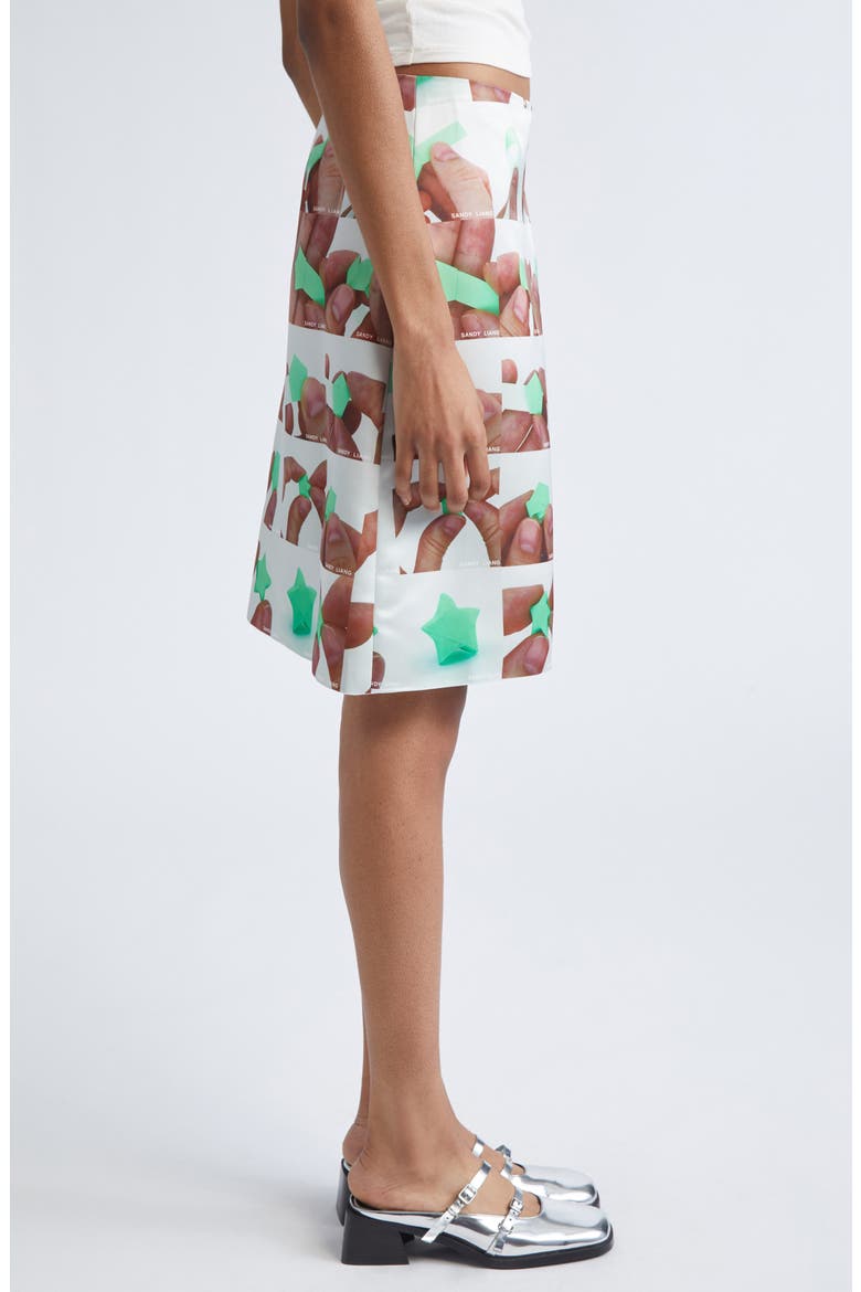 Sandy Liang Ina Origami Print A-Line Skirt (Women) | Nordstrom