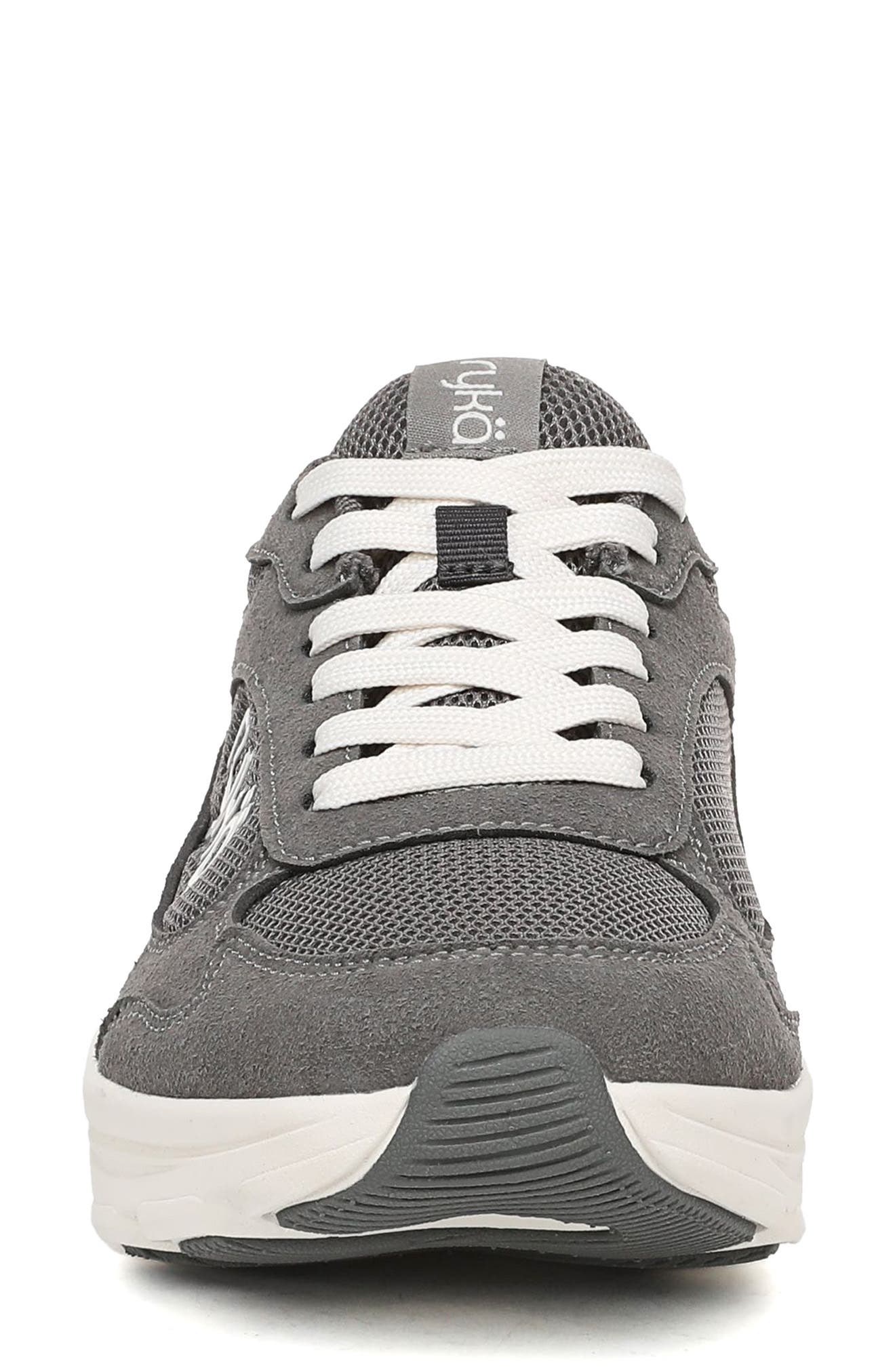 Devine Sneaker, Alternate, color, GRANITE GREY MESH/ FAUX SUEDE