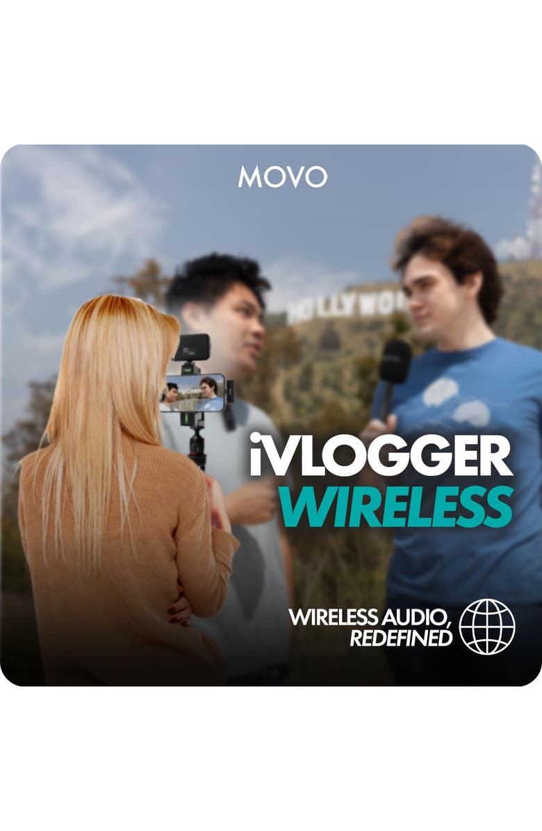 MOVO iVlogger Wireless Vlogging Kit for iPhone, Alternate, color, Black