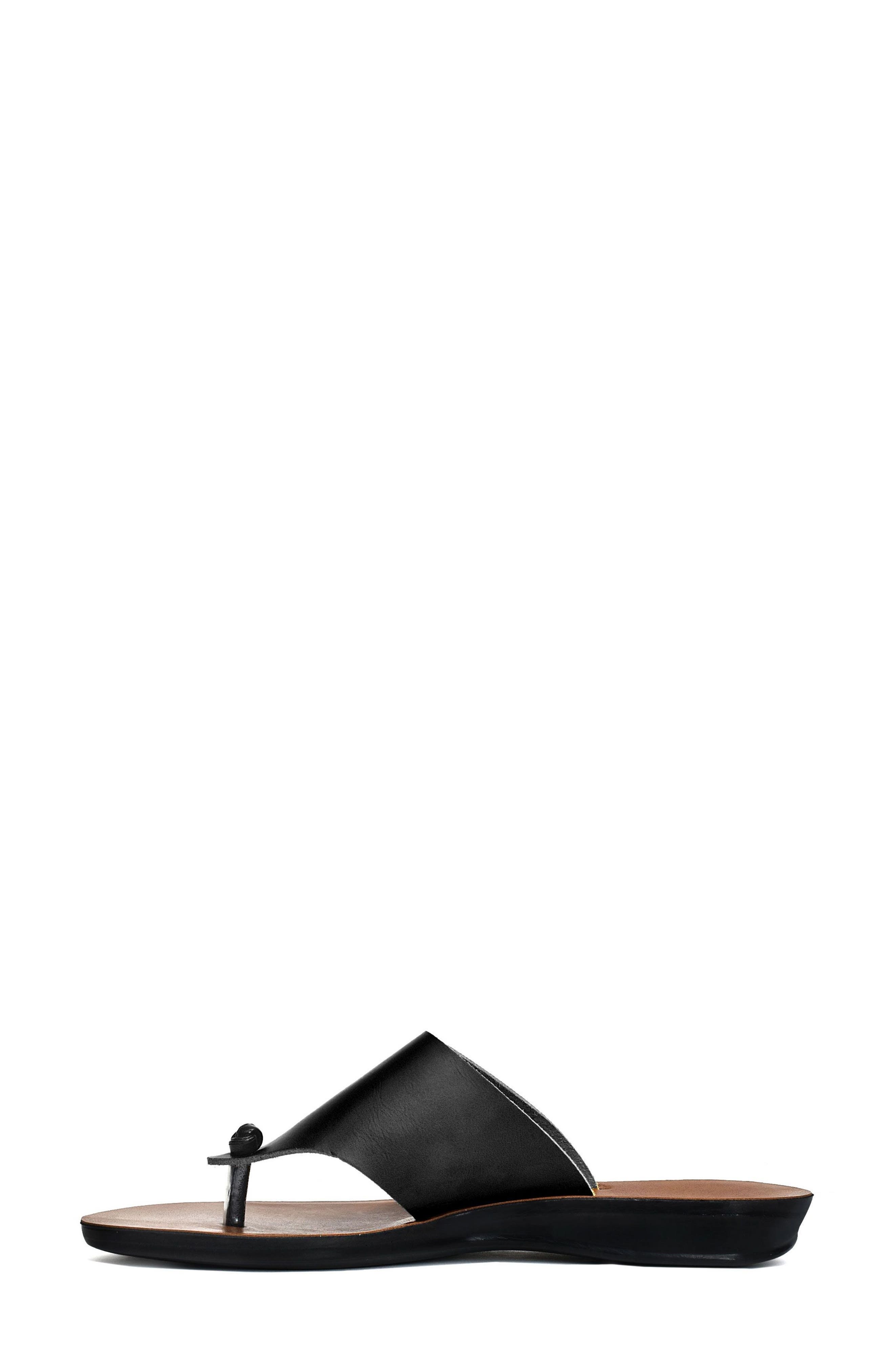 AEROSOFT Vintage Arch Thong Sandal, Alternate, color, Black