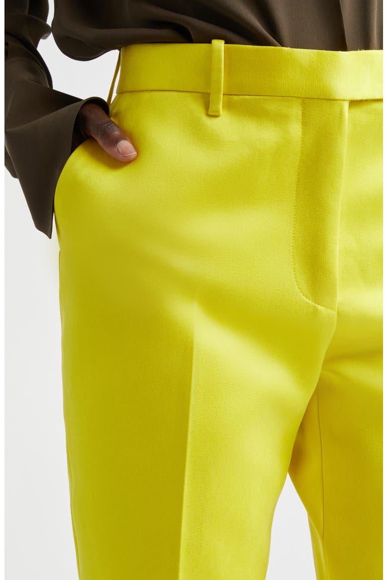 Duchesse Satin Trousers, Alternate, color, BY160 CITRON