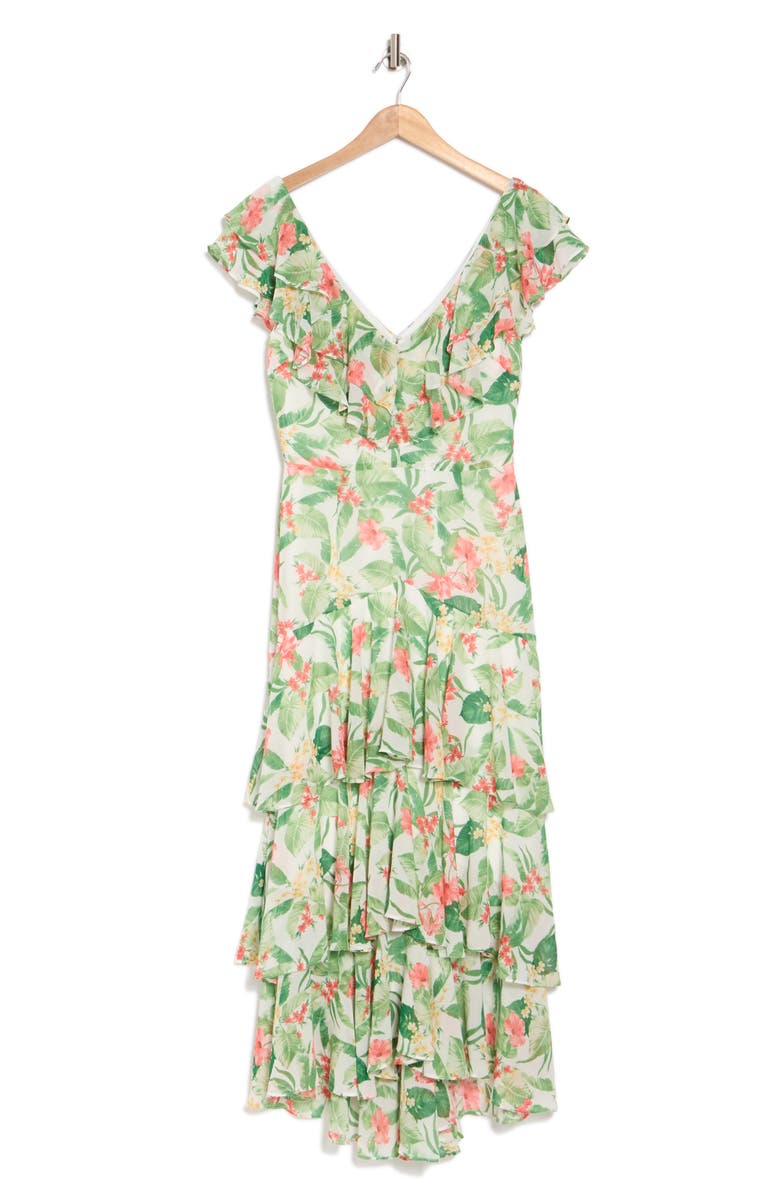 Floral Ruffle Tiered Dress
