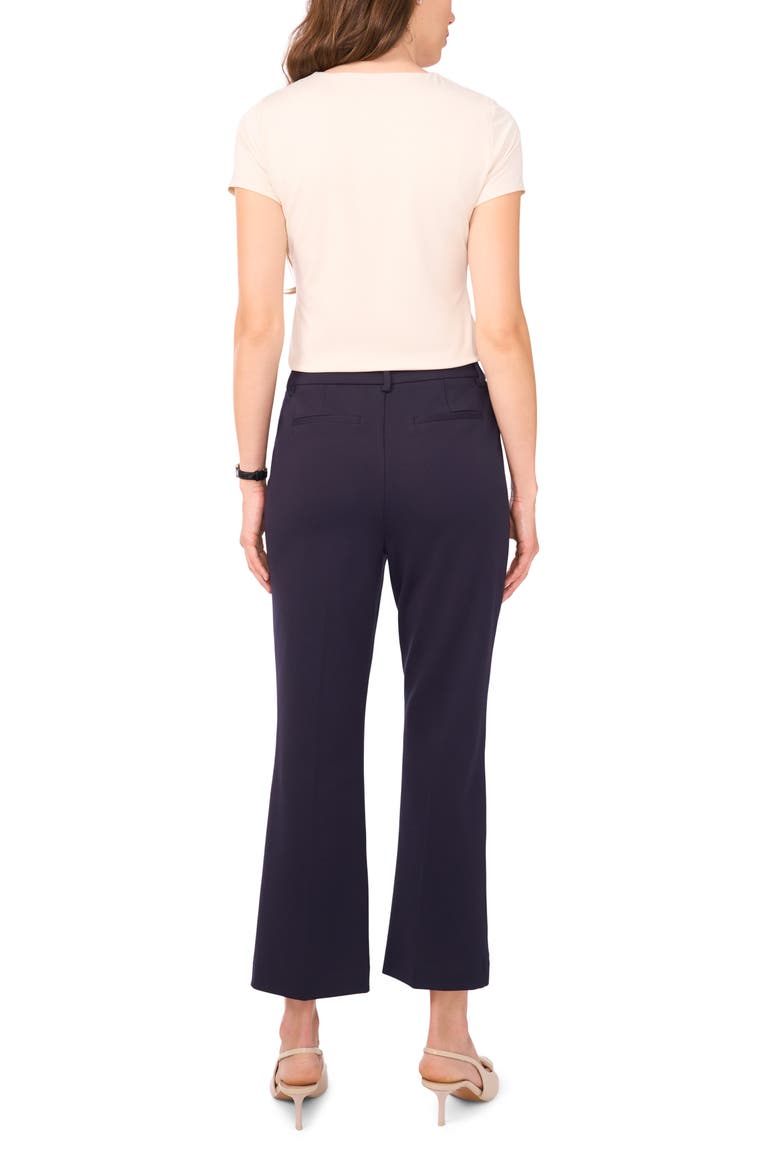 Ponte Knit Kick Flare Leg Pants, Alternate, color, NAVY DEPTHS