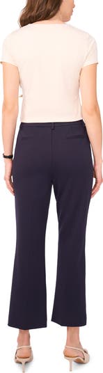 Ponte Knit Kick Flare Leg Pants