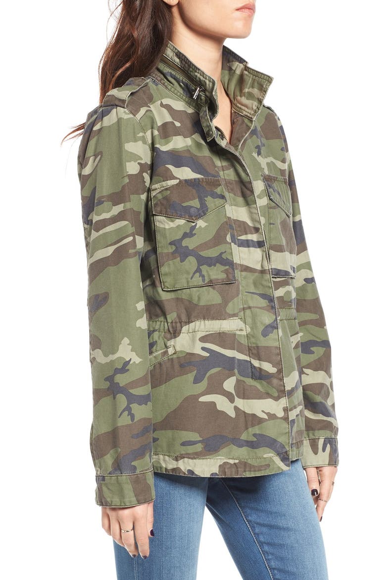 Outsider Camo Print Jacket, Alternate, color, OLIVE ARMY PRINT
