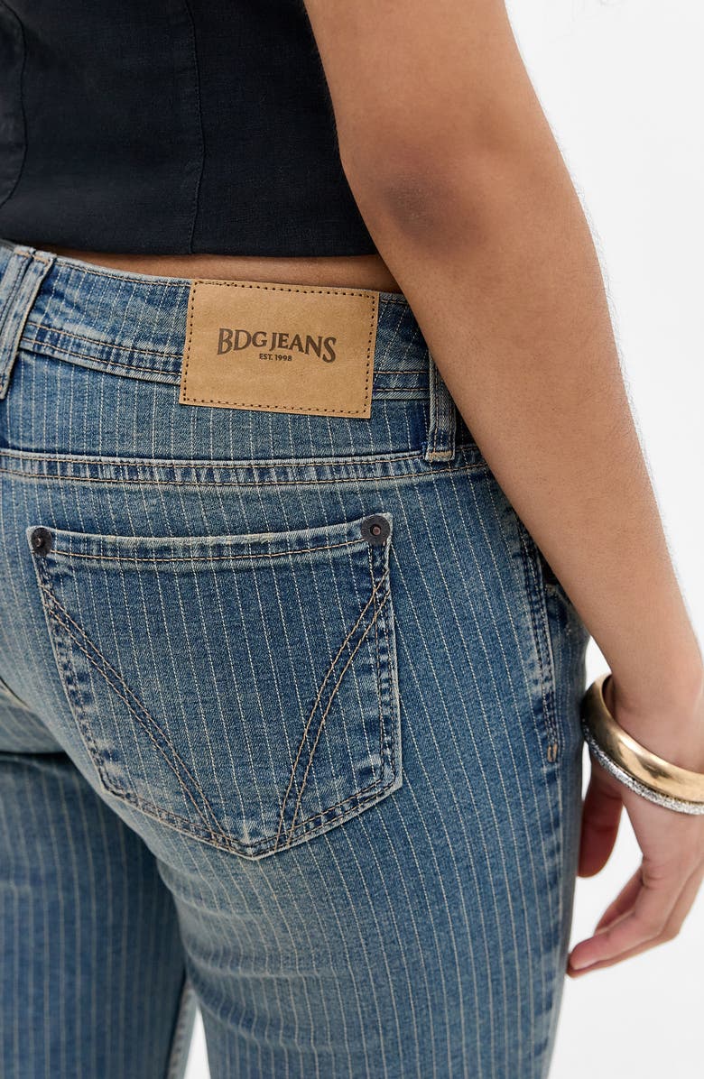 BDG Urban Outfitters Brooke Pinstripe Low Rise Flare Jeans, Alternate, color, Tinted Stripe