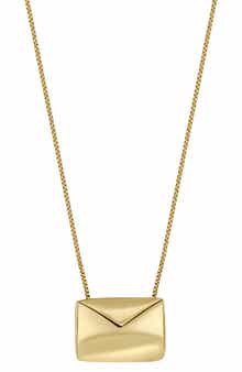 Bony Levy 14K Gold Envelope Pendant Necklace