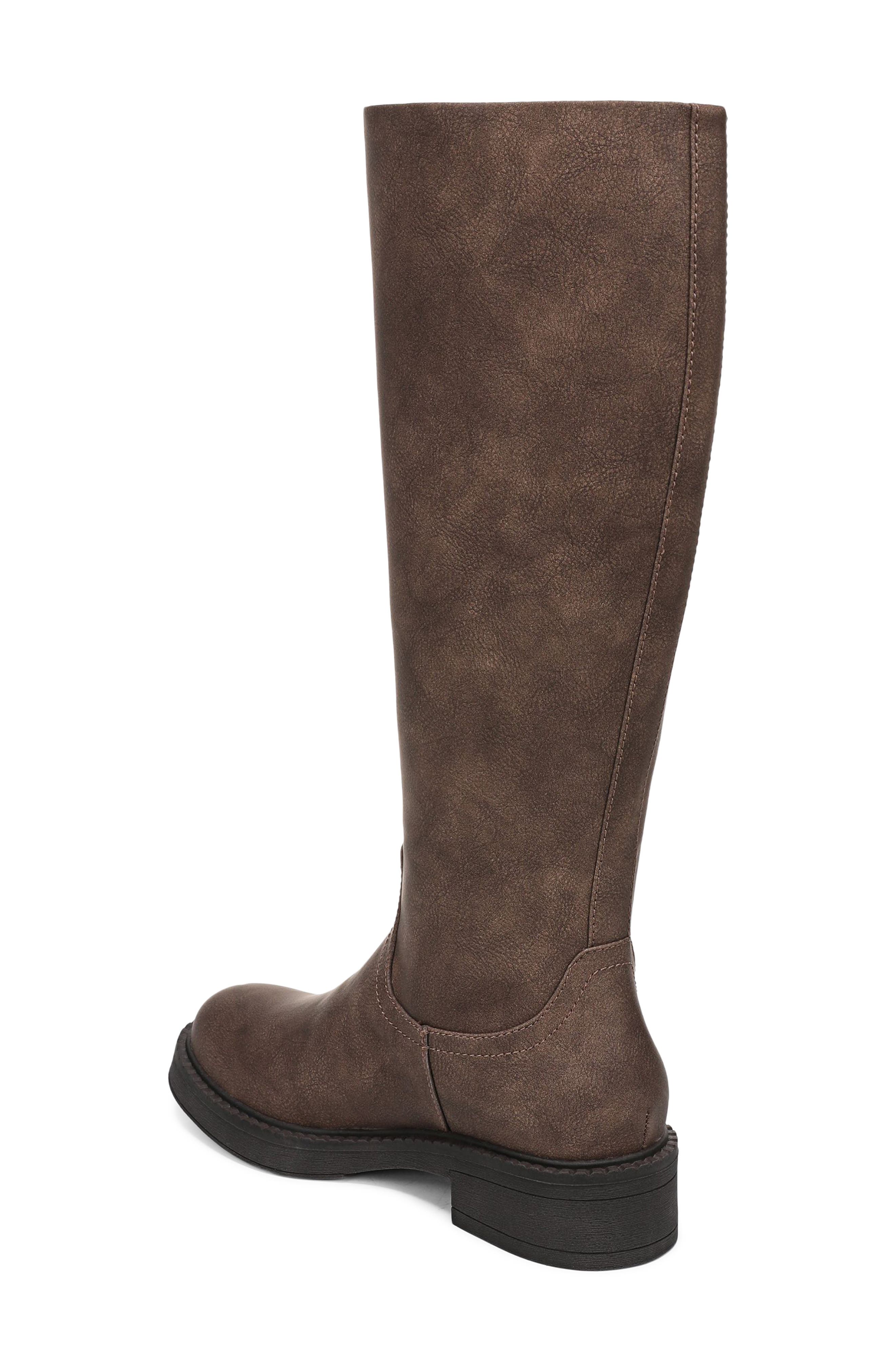 Venice Knee High Boot, Alternate, color, BROWN FAUX LEATHER