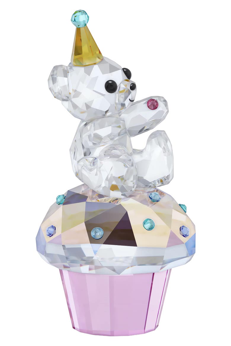 Kris Bear Sweet Celebration Crystal Figurine, Alternate, color, WHITE
