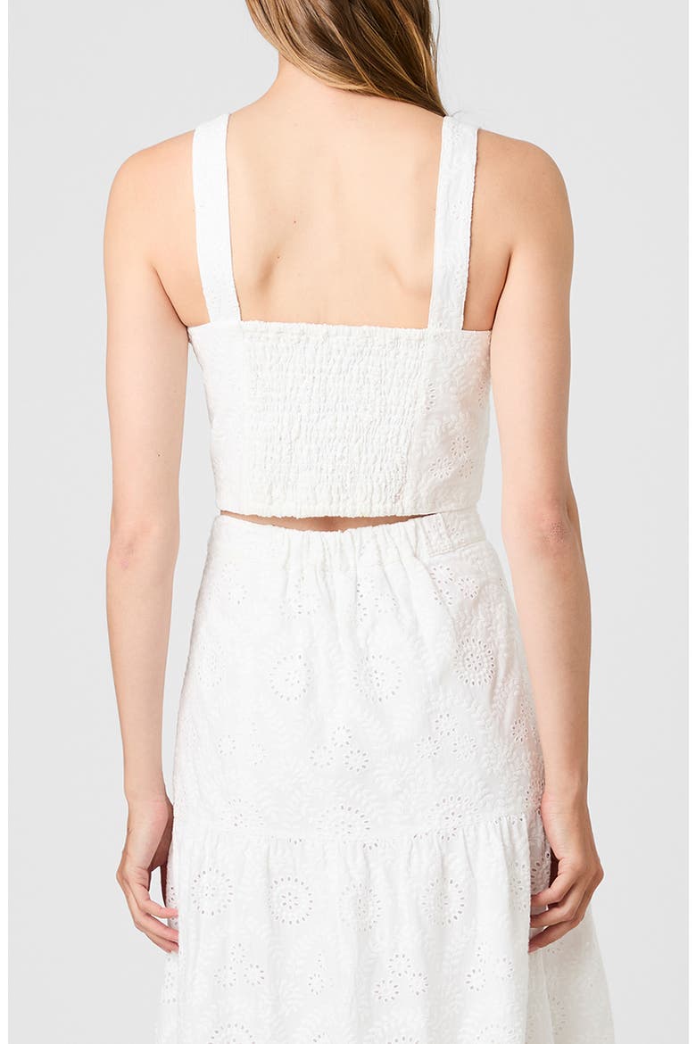 Svea Eyelet Crop Tank, Alternate, color, SUMMER WHITE