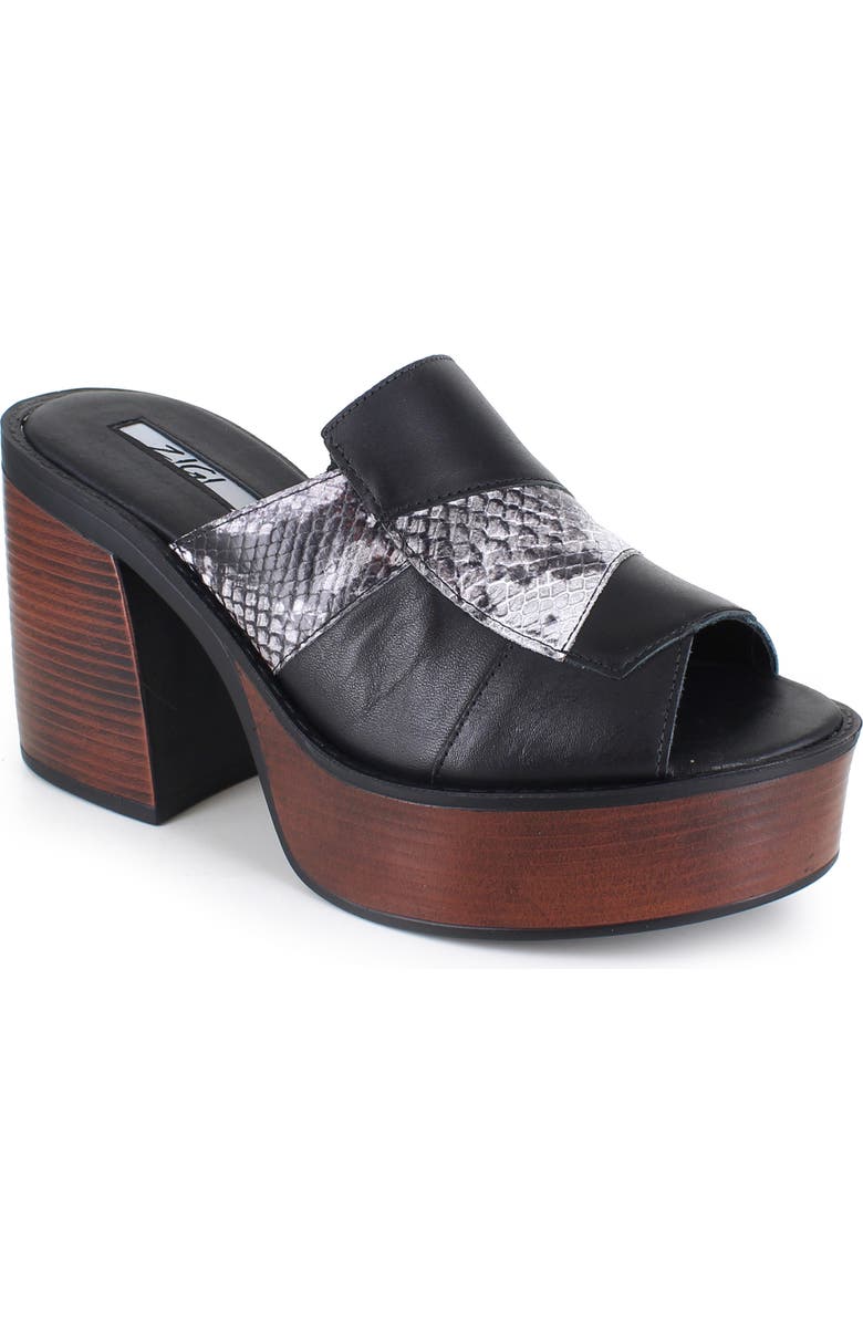 ZIGI Carla Platform Sandal, Main, color, Black