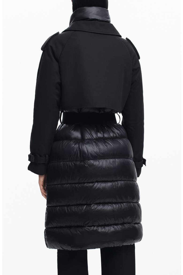 Estocolmo Layered Puffer Coat, Alternate, color, BLACK