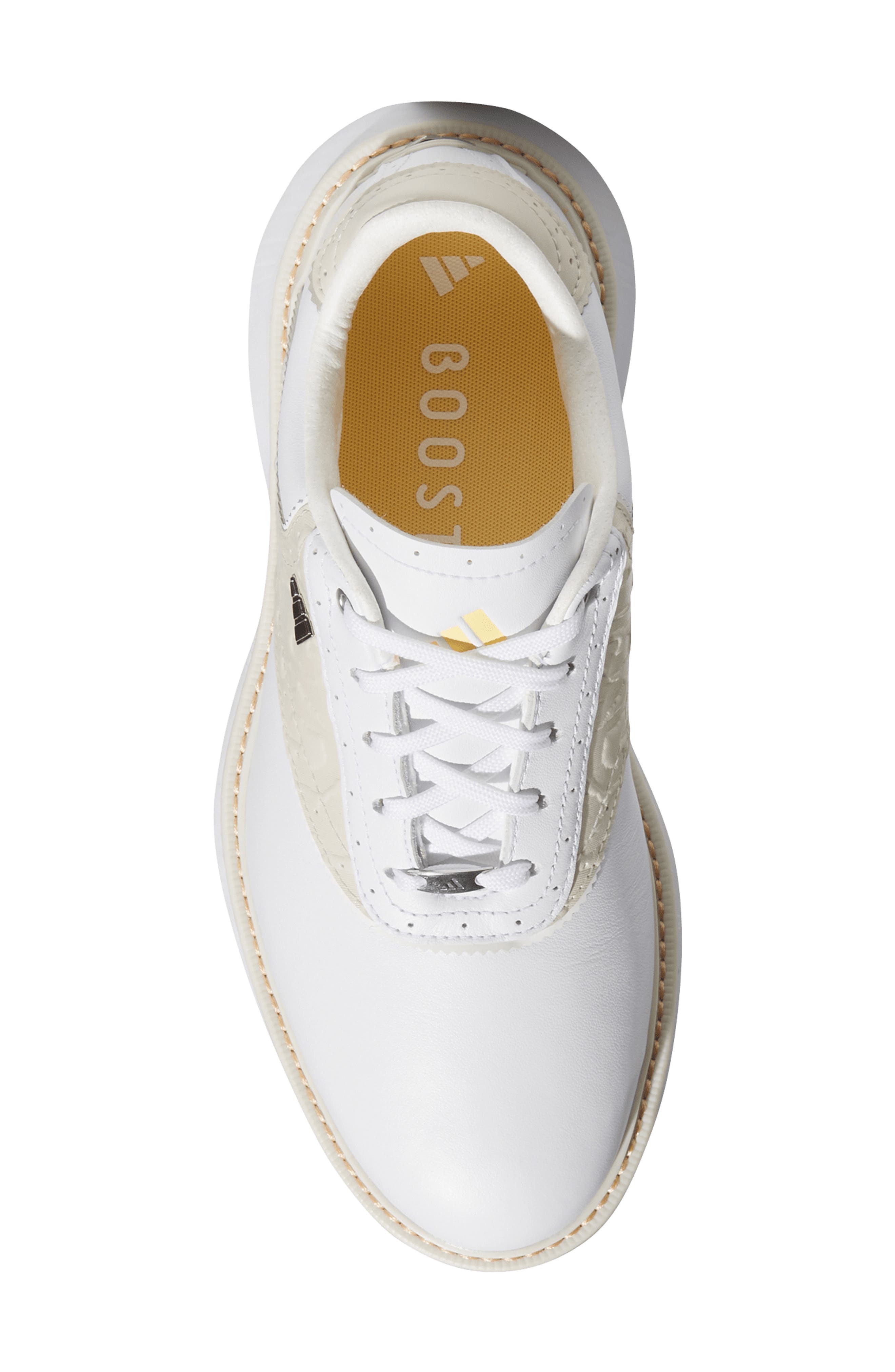 adidas MC70 Golf Shoe, Alternate, color, White/ Alumina/ Ice Tangerine