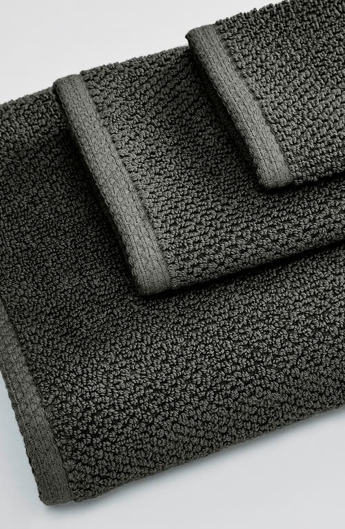 Woven & Weft Loop Textured 2-pack Bath Towels In Blue
