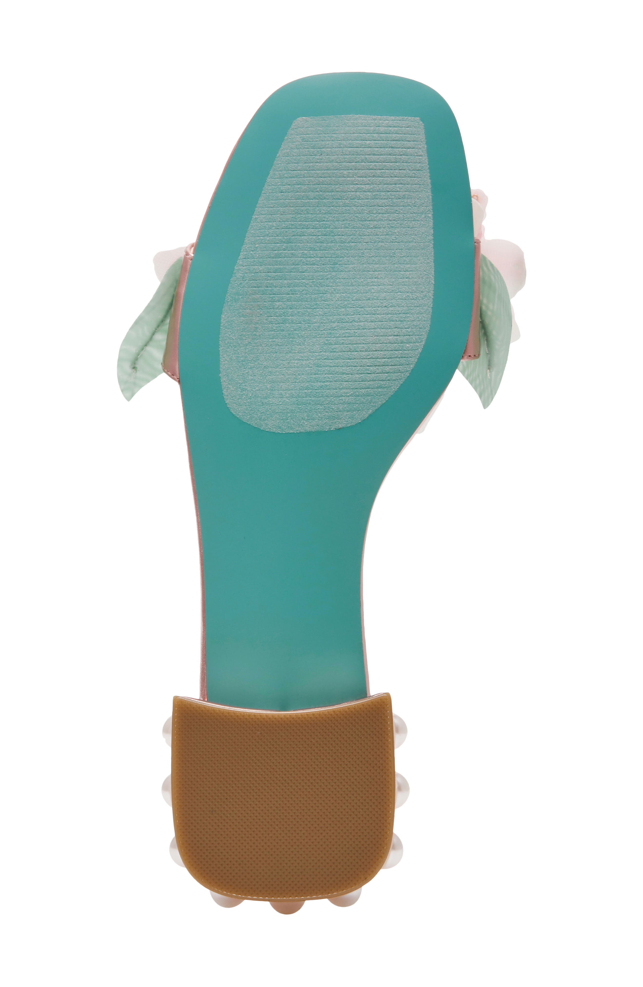 Betsey Johnson Rosia Beaded Flower Sandal, Alternate, color, Light Pink