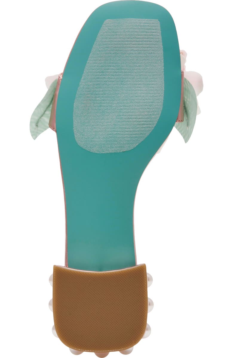 Betsey Johnson Rosia Beaded Flower Sandal, Alternate, color, Light Pink