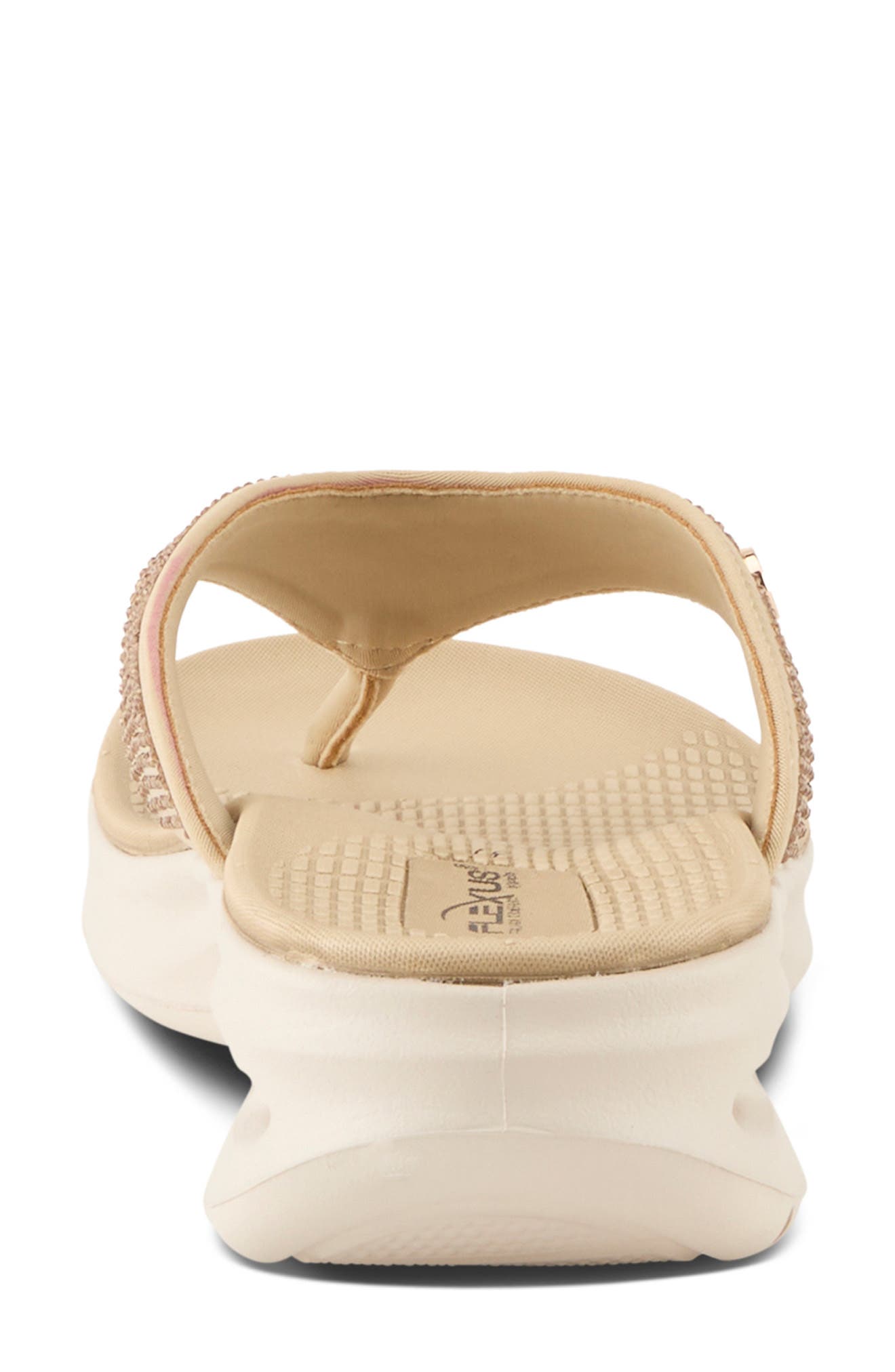 Gorski Platform Flip Flop, Alternate, color, BEIGE