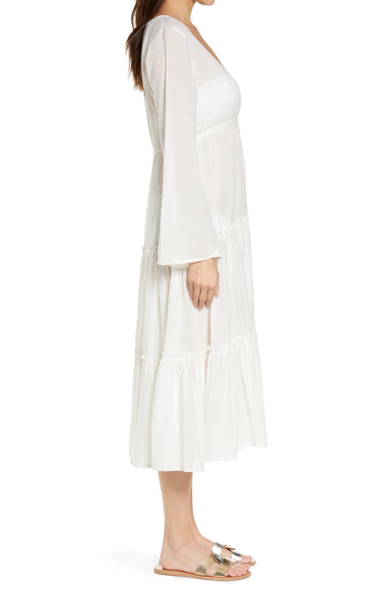 Billabong x The Salty Blonde Wanderlust Long Sleeve Cover-Up Maxi Dress, Alternate, color,
