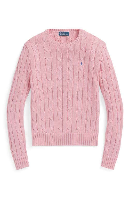 Polo Ralph Lauren Maglia In Cotone A Trecce In Pink