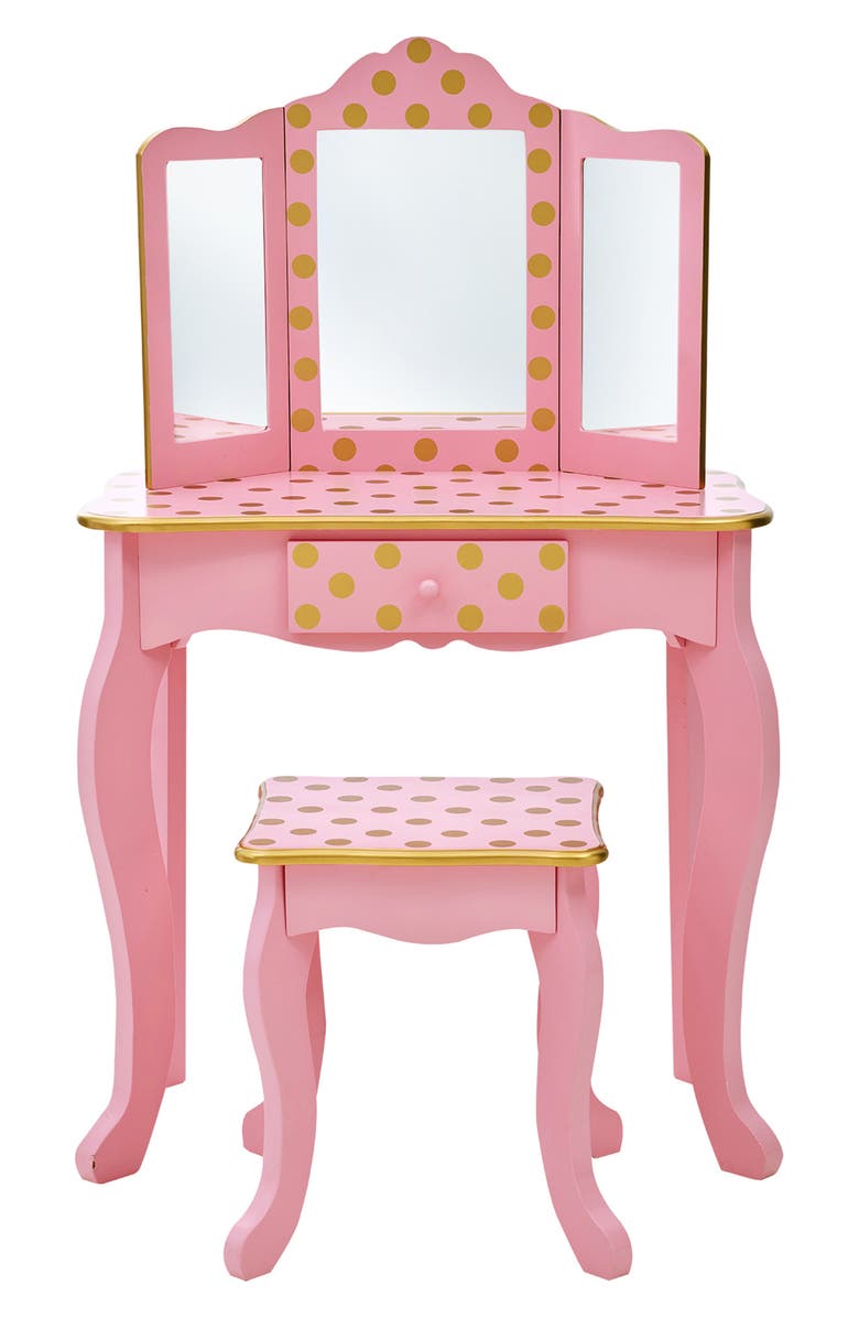 Teamson Kids Fantasy Fields Gisele Vanity Set, Main, color, Pink