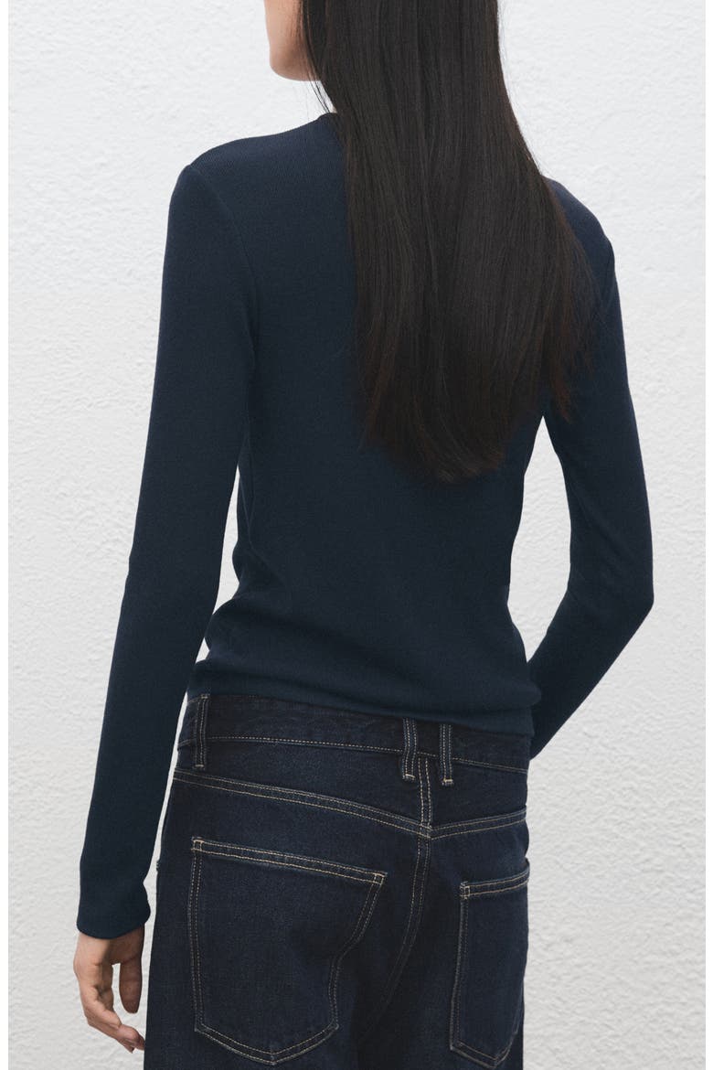 Crewneck Top, Alternate, color, NIGHT BLUE