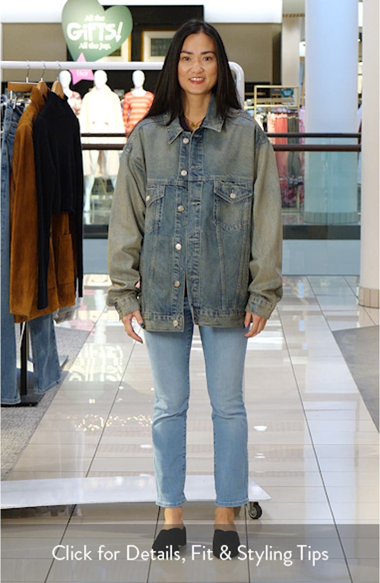 Coated Oversize Denim Jacket, sales video thumbnail