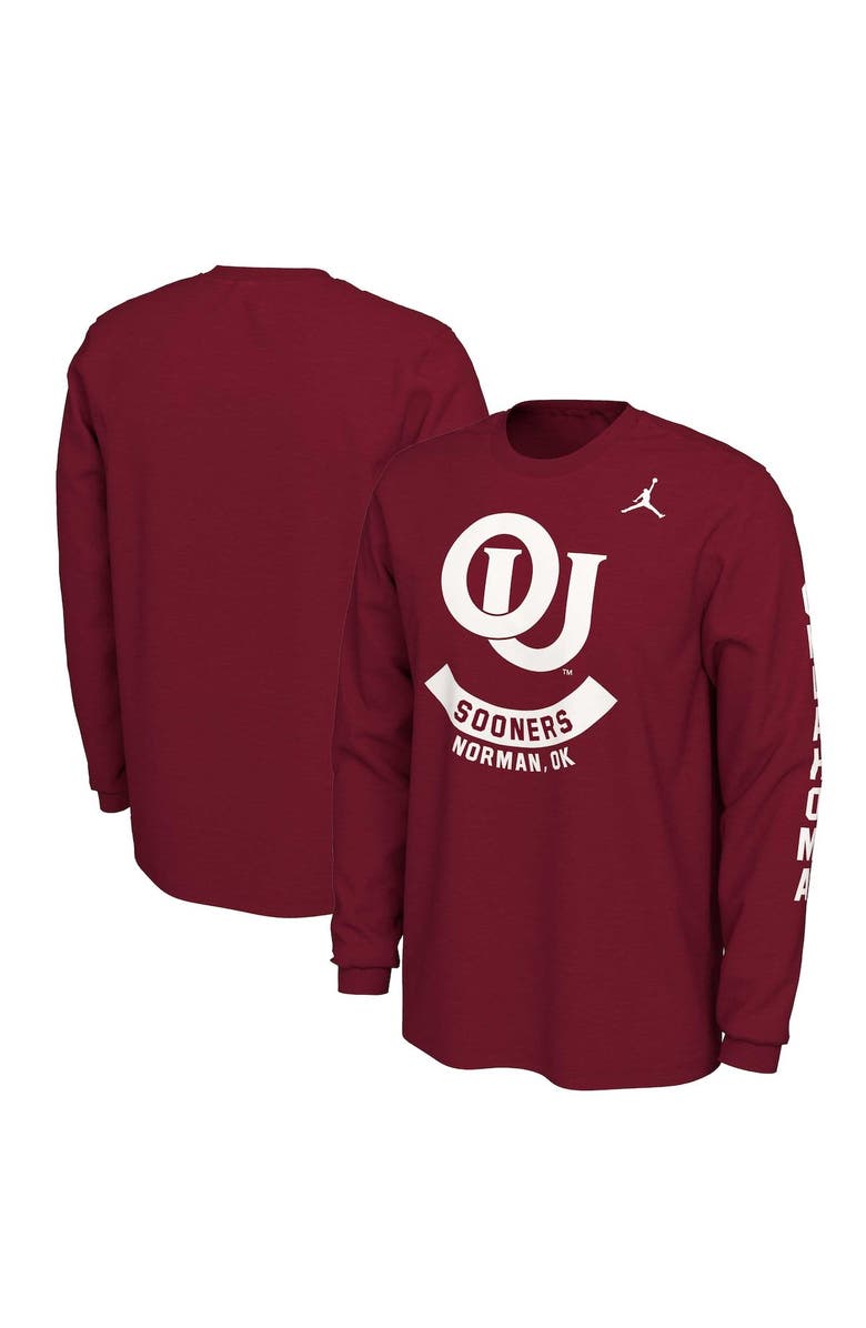 Jordan Brand Men's Jordan Brand Crimson Oklahoma Sooners Team Vault Logo T-Shirt, Main, color, Crimson