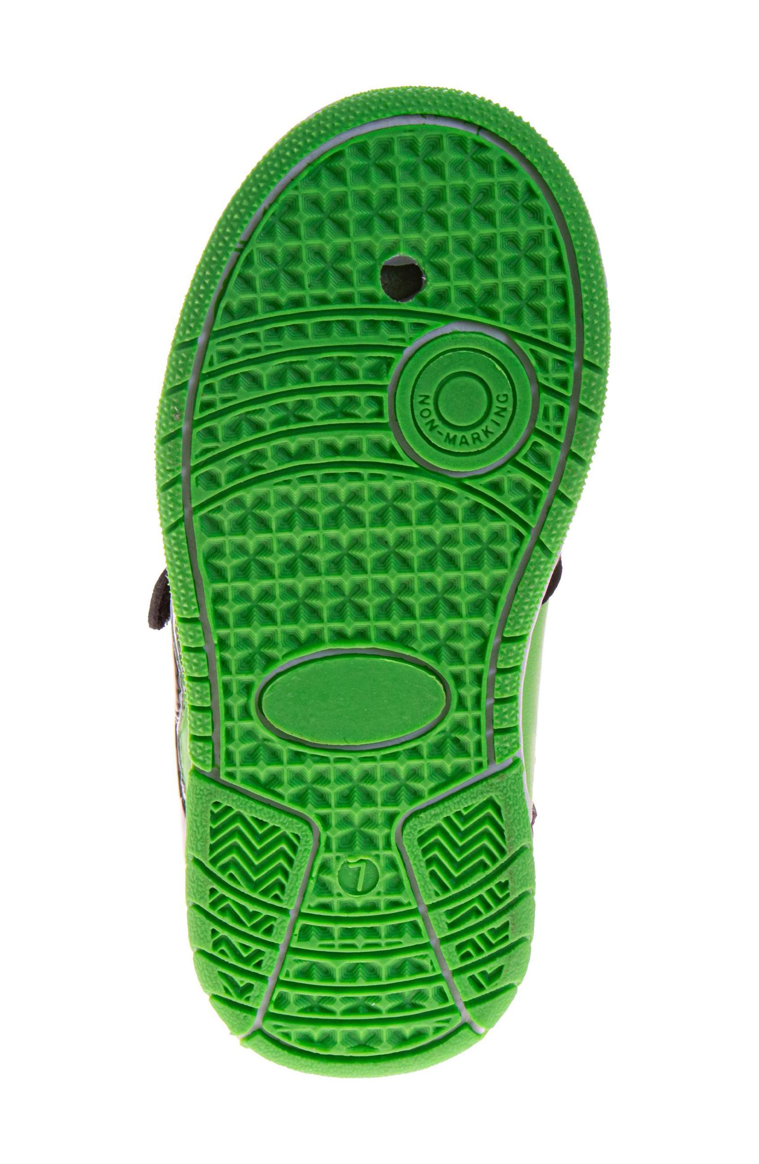 Kids' Monster Jam High Top Sneaker, Alternate, color, BLACK/GREEN