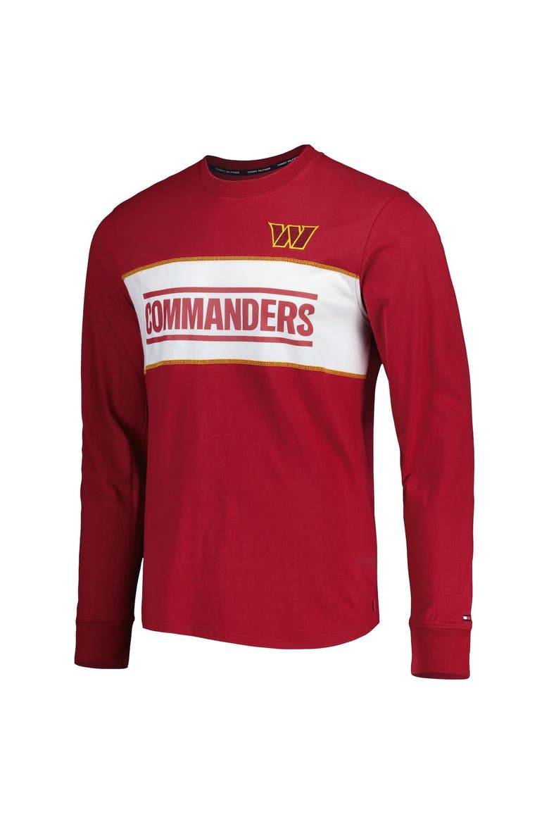 Men's Tommy Hilfiger Burgundy Washington Commanders Peter Team Long Sleeve T-Shirt, Alternate, color, Burgundy
