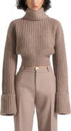 Manière De Voir Amaya Roll Neck Knit Jumper With Cuffs