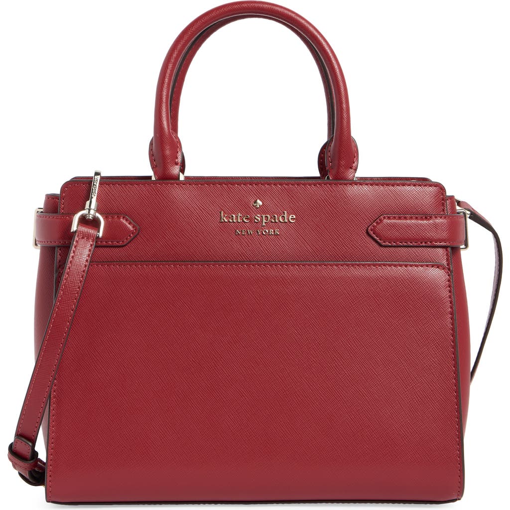 Kate Spade New York Staci Medium Leather Satchel In Red