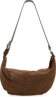 AllSaints Luna Suede Shoulder Bag