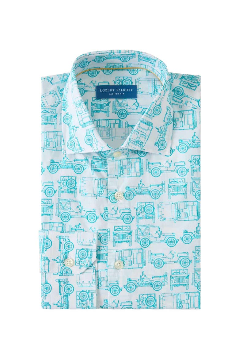 Reynolds Printed SUV Shirt, Alternate, color, White And Green